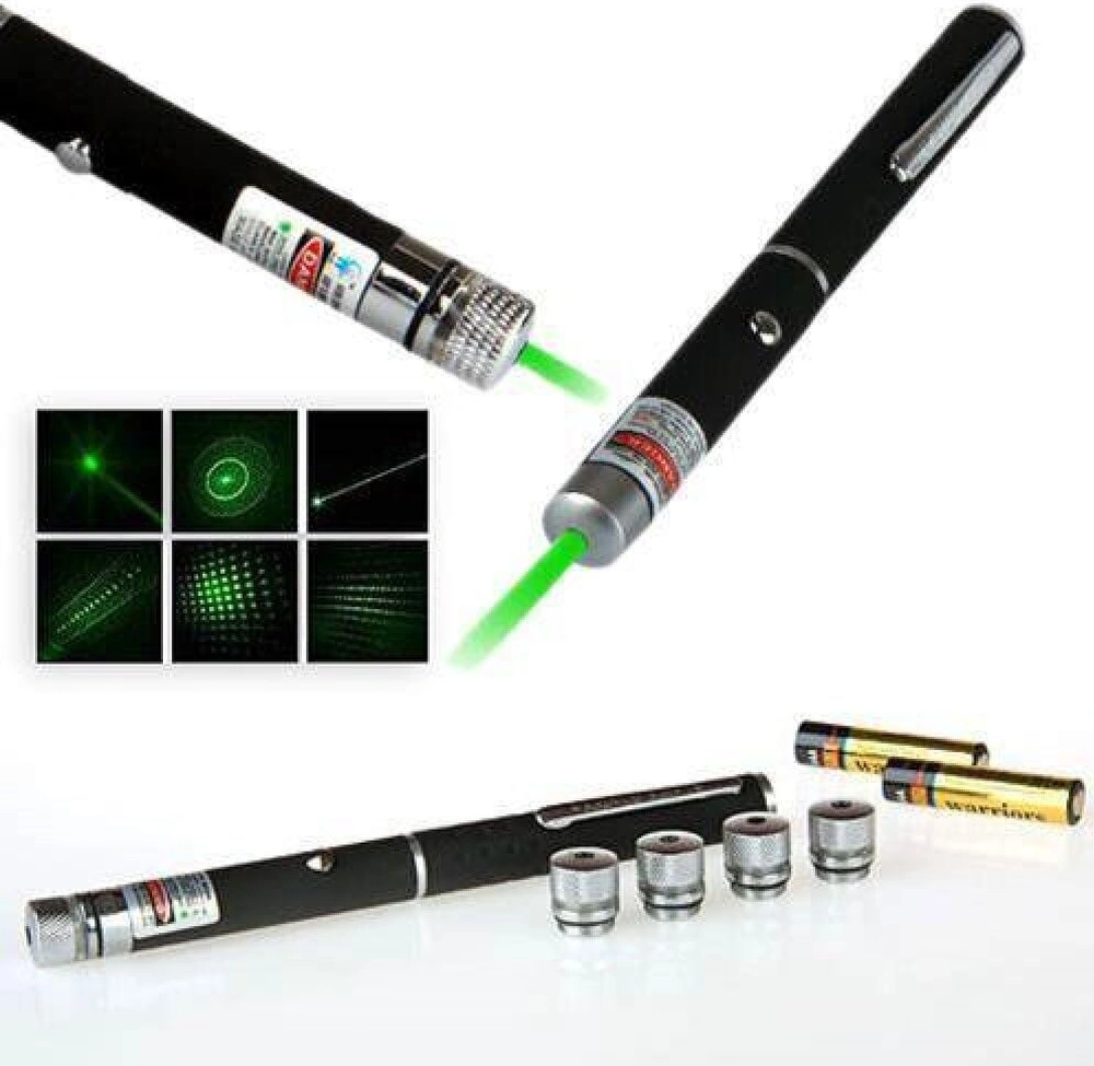 Yeşil Lazer Pointer 5000 Mw 15 Km Etkili Tek Başlık 5 Model Evv