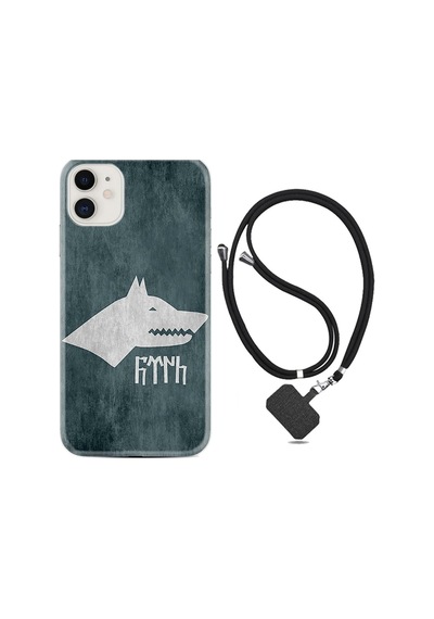 Apple Apple iPhone Uyumlu 13 Kılıf Desenli Silikon Boyun Askılı Göktürk 2 1411