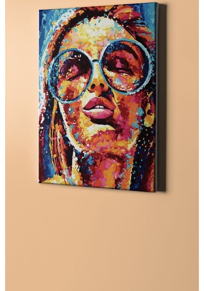 Webstyle Aslının Dünyası Sayılarla Boyama Seti Kasnaklı 40x50 Cm