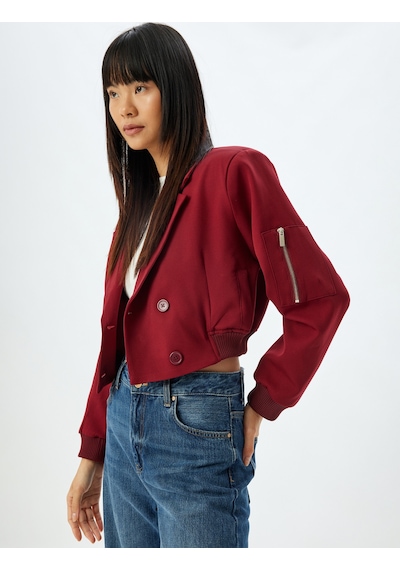 Koton Oversize Ceket Kruvaze Yaka Cepli Düğmeli Fermuar Detaylı Ribanalı Bordo 5wal20134ıw Bordo Koton Oversize Ceket Kruvaze Yaka Cepli Düğmeli Fermuar Detaylı Ribanalı Bordo 5wal20134ıw Bordo