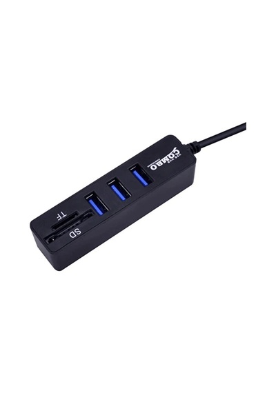 Combo 3 Port Usb 2.0 Hub + Tf / Sd Kart Okuyucu