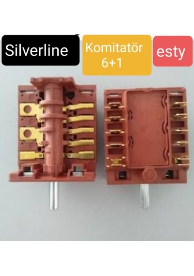 Silverline Uyumlu Esty Ankastre Turbolu Fırın Komitatör Kademe Anahtarı - 465436421