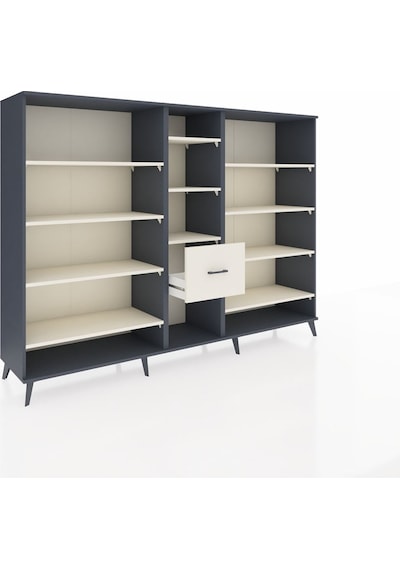 Hyperion Dolap 11 Raflı 3 Çekmeceli 220x44x163 Antrasit-aytaşı Antrasit-aytaşı Hyperion Dolap 11 Raflı 3 Çekmeceli 220x44x163 Antrasit-aytaşı Antrasit-aytaşı