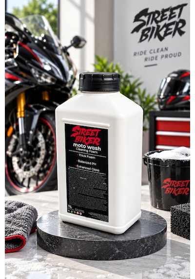 Moto Wash 1 lt pH Nötr Motosiklet Şampuanı