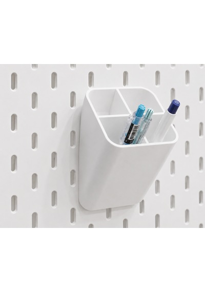 Modüler Masaüstü Pegboard Organizer Seti Kalemlik, Raf Ve Kancalı Düzenleyici Panel Ofis, Çalışma Masası Ve Hobi Alanları İçin Çok Amaçlı Organizer Beyaz