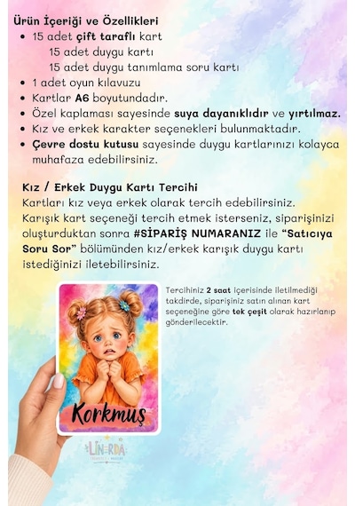 Duygu Kartları Çocuklar İçin | Duygu Tanıma, Duygu İfade Etme ve Empati Oyunu | Eğitici Kart Oyunu | 3+ Yaş