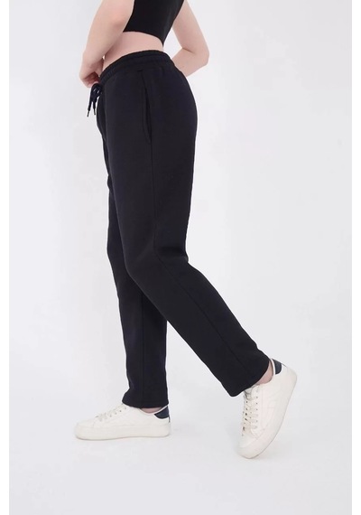 Unisex Üç İplik Basic Eşofman Pantolon - Lacivert 001