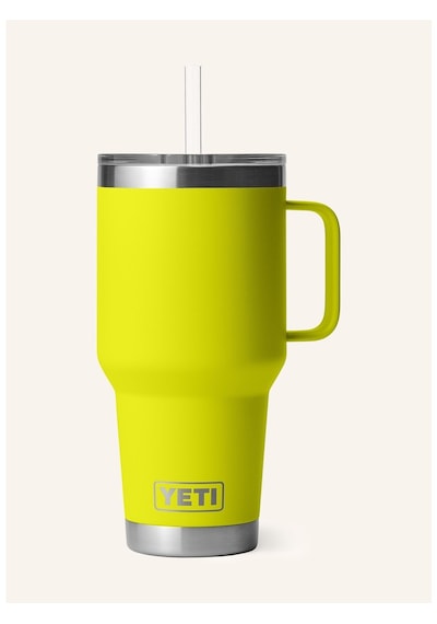 Yeti Termal Kupa 1l , Çift Cidarlı, Paslanmaz Çelik, Pipetli Ve Saplı Sarı