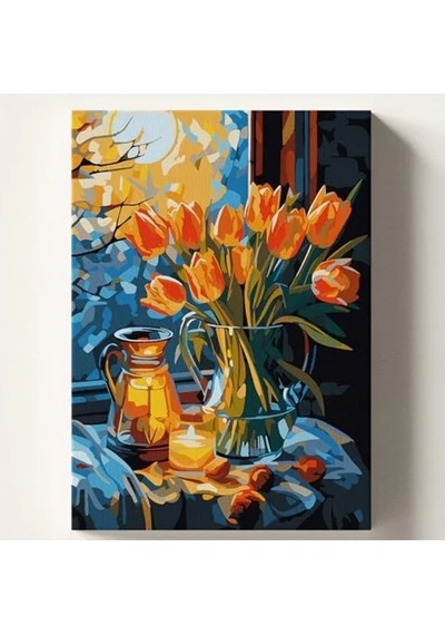 Sayılara Göre Boyama Tuvali, 50x70 Cm Kendin Yap Seti
