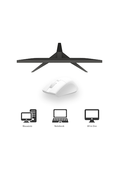 Philips SPK7528 Kablosuz Bluetooth 1600DPI 5 Tuşlu Sessiz Optik Mouse