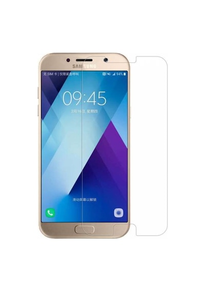 Samsung Galaxy Uyumlu A3 2017 (A320) Arka Kapak Silikon Kılıf + Temperli Cam Ekran Koruyucu