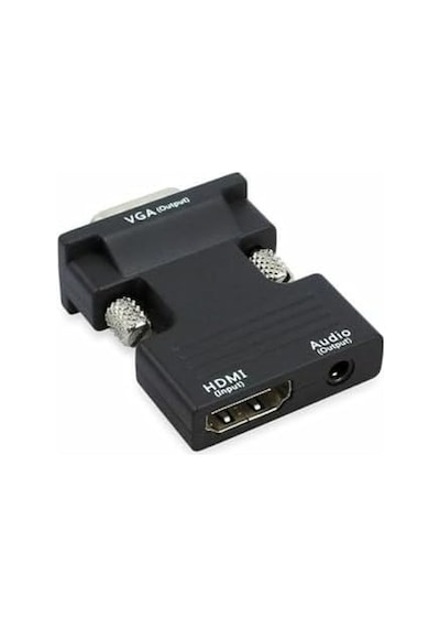 4499 Ses Destekli Hdmi To Vga Monitör Çevirici Dönüştürücü Adaptör