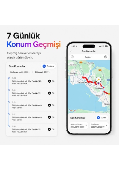 Hapro Tag Apple Uyumlu iOS & Android Airtag Akıllı Gps Siyah Tekli Paket