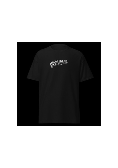 Wildstyle Weekend Forecast Fishing Balıkçılık Hafta Sonu Baskılı Unisex Bisiklet Yaka Pamuklu Tişört