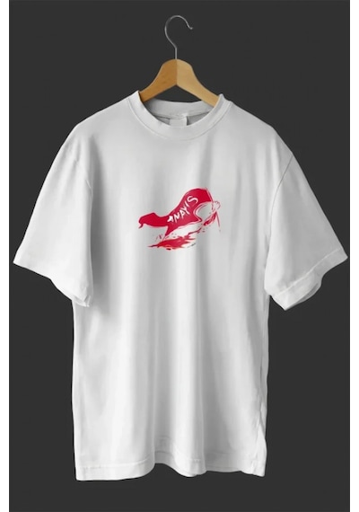Efnaz Style 1 Mayıs Emekçiler Günü Baskılı Oversize Bisiklet Yaka T-shirt - Beyaz