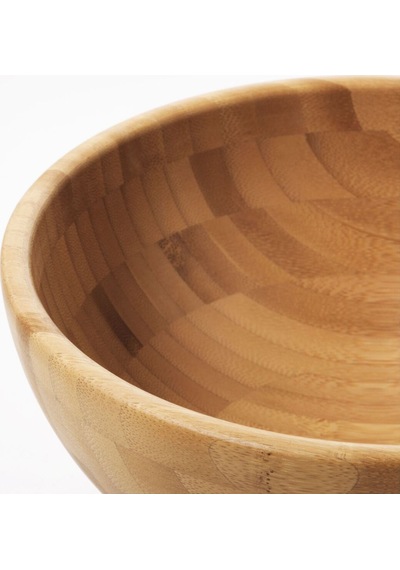 Servis Kasesi, Bambu, 20 Cm Açık Gri