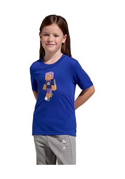Adidas Lk Mc Tr Tee Çocuk Günlük Tişört Ka0249 Mavi Mavi