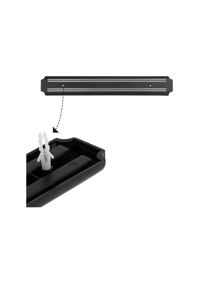 Şık Bıçak Yapıştırma Mıknatısı 33 cm Duvara Monte Metal Mıknatıslı Bıçak Tutucu