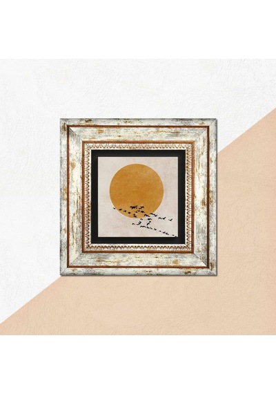 Lexroo Minimalist Taş Duvar Tablosu - Çerçeveli Taş Tablo - Dekor