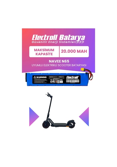 Navee N65 Uyumlu Batarya Maksimum Kapasite 48v 20.000mah Elektrikli Scooter Bataryası Diğer
