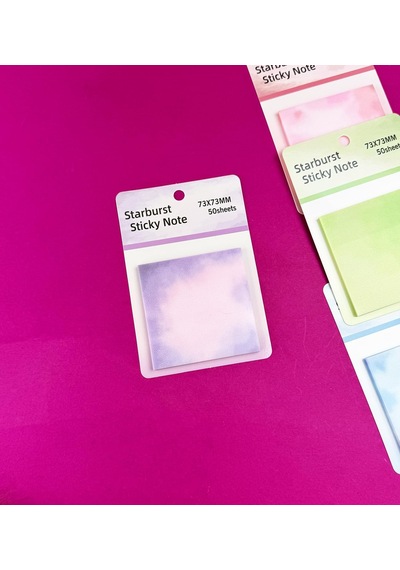 Tr Yıldız Patlaması Tasarımlı Şeffaf Post-it