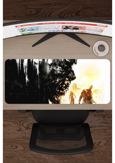 Dying Light Kaymaz Dikişli Kauçuk Oyuncu Mousepad V1 - 70x30 Xl Gaming Mouse Pad Fare Altlığı