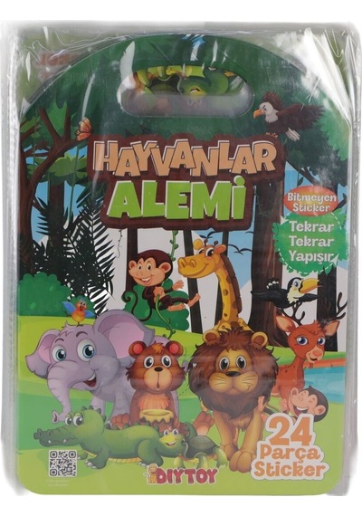 3028 Bitmeyen Sticker Hayvanlar Alemi