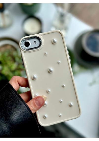Iphone 7-8 - Se 2020 - Se 2022 Uyumlu Pearl 3d Oyuncak Tasarımlı Esnek Silikon Kılıf - Krempearl