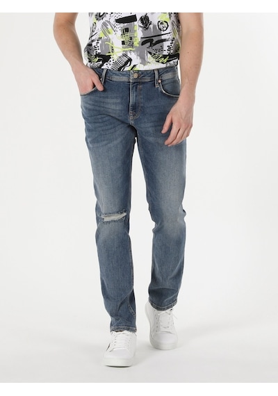 Colin's 044 Karl Düz Kesim Düşük Bel Düz Paça Yırtık Detaylı Mavi Erkek Pantolon CL1058599_Q1.V1_DN41916 Çok Renkli Colin's 044 Karl Düz Kesim Düşük Bel Düz Paça Yırtık Detaylı Mavi Erkek Pantolon CL1058599_Q1.V1_DN41916 Çok Renkli