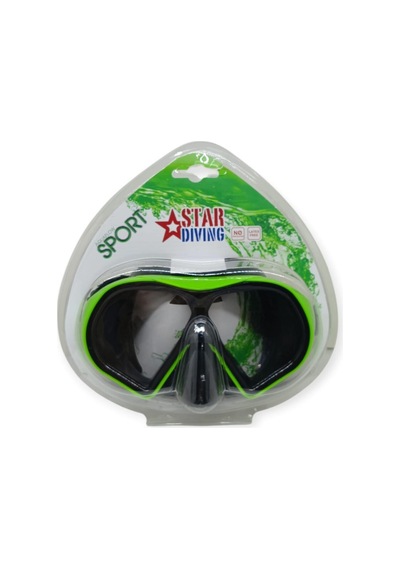 Star Diving Dalış Maskesi Yetişkin - 51703-yeşil Lisinya Çok Renkli