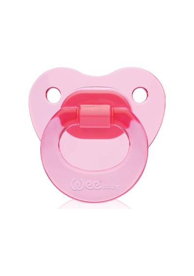 Wee Baby Akide Damaklı Silikon Emzik 6-18 Ay Pembe