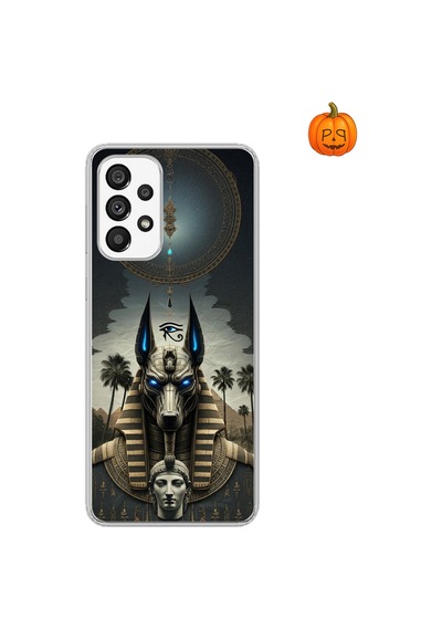 Samsung Galaxy A73 Uyumlu Şeffaf Kılıf Antik Mısır 5 Tasarımlı