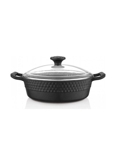 Esonez Frr Kt026 Granit Siyah Kısa Tencere 26 Cm