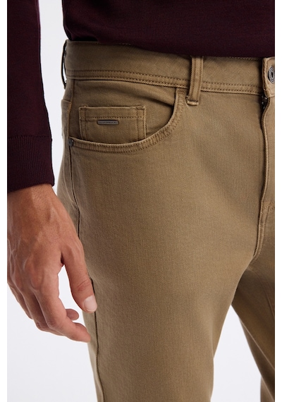 Avva Erkek Kamel Klasik Bel Parça Boya Yıkamalı Elastan Berlin Slim Fit Jean Pantolon A42y3500 Camel
