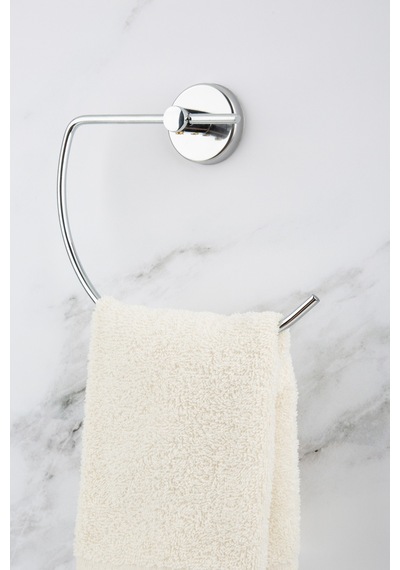 Krom G Havluluk Havlu Askısı Banyo Askısı Gri Diğer