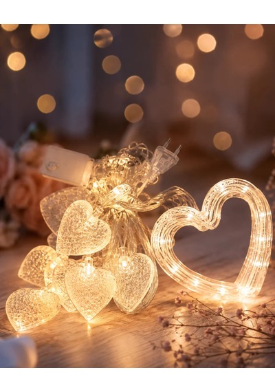 Led Kalp Neon Lamba Dekoratif Romantik Gece Ve Ortam Işığı Çr