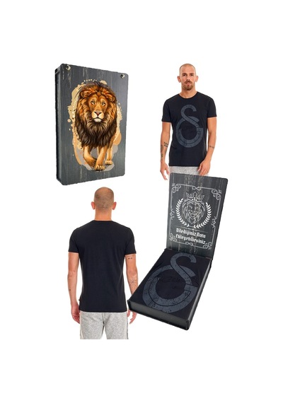 Gsstore Galatasaray Ata İmza T-Shirt Kişiye Özel Ahşap Kutulu (552881852) Siyah