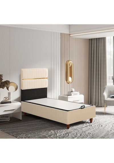 Tek Kişilik Stil Comfort Yatak Baza Başlık Seti 3 Ü Bir Arada Konuma Özel Teslimat 90 x 190 CM