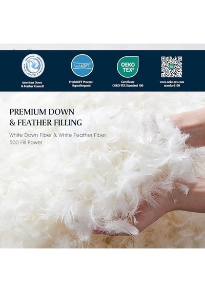 300 İplik Sayısı Beyaz Kuş Tüyü Fiber Mevsimler Sıcak Yorgan, Tamam/kraliçe Diğer