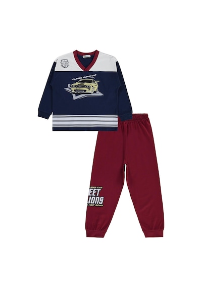 Civil Boys Araba Baskılı 10-13 Yaş Pijama Takımı - Lacivert
