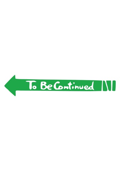 To Be Contiuned Araba Sticker 17x17 Cm Yeşil
