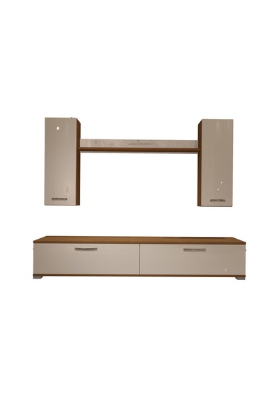 Decoraktiv Eko 5d Slm Std Tv Ünitesi Tv Sehpası - Ceviz Beyaz Ahşap - Beyaz