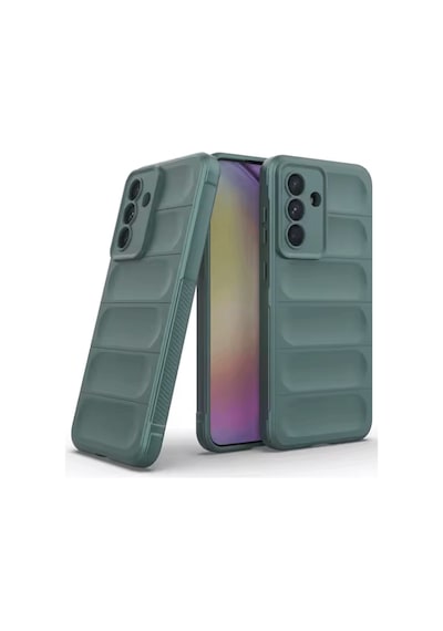Samsung Galaxy  Uyumlu,  A26 Kılıf Optimum Silikon - Koyu Yeşil