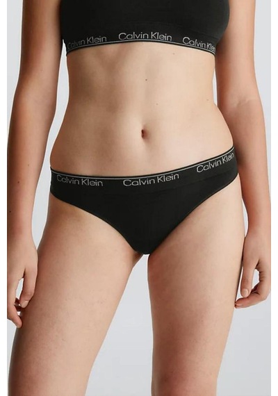 Kadın Calvin Klein İmzalı Elastik Bantlı Siyah Külot 000qf7095e Ub1