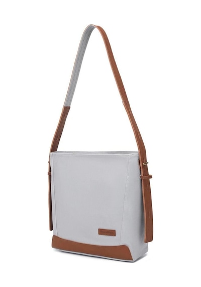 Smart Bags Kanvas Kadın Omuz Çantası Smk Kn-1331 Açık Gri