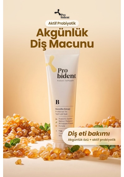 Probident Akgünlük Özütü İlaveli Probiyotik Diş Macunu 75 ML