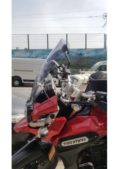 Zeus Motor 2012-2016 Triumph Tiger Explorer 1200 Uyumlu Ön Cam Açık Füme