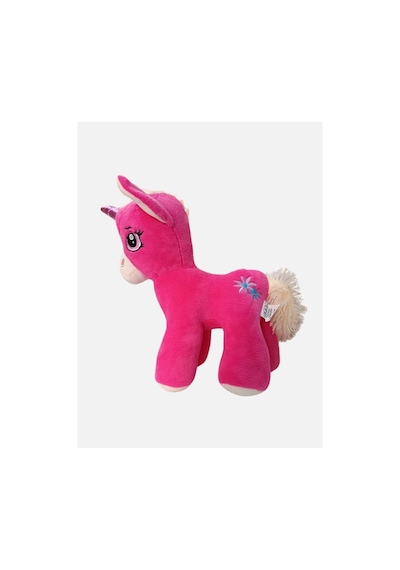 Peluş Boynuzlu At Pony Unicorn 40 Cm Çok Renkli