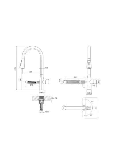 Penta Multi İçme Suyu Arıtma - Sprl.evye Bataryası Inox 1335ıx Krom