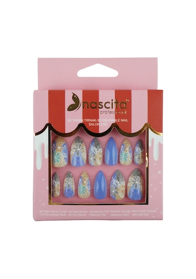Nascita 3d Hand Made Takma Tırnak Nasnaıl0303